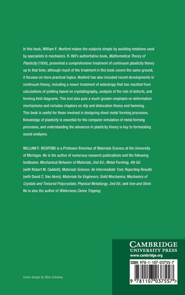 Produktbild: Fundamentals of Engineering Plasticity