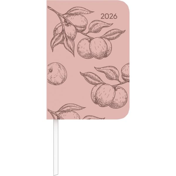 Produktbild: Lady Journal Mini Deluxe Salmon 2026 - Taschen-Kalender 8x11,5 cm - Tucson Einband - mit Motivprägung - Weekly - 144 Seiten - Alpha Edition
