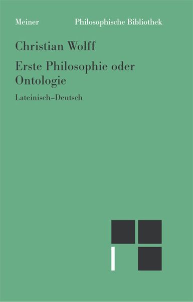 Produktbild: Erste Philosophie oder Ontologie