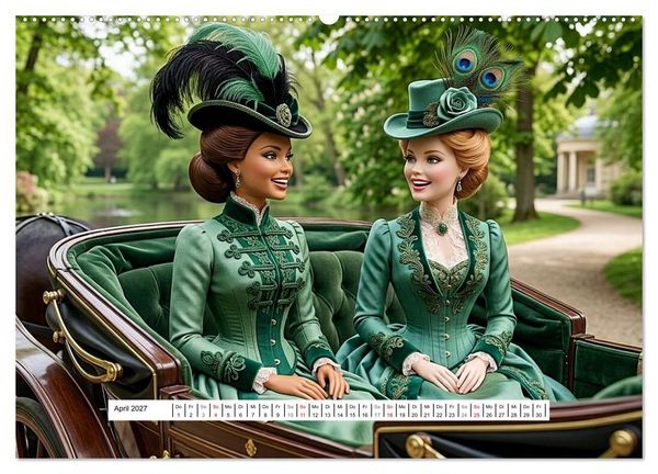 Produktbild: Fabulous Dolls &ndash; Belle &Eacute;poque (hochwertiger Premium Wandkalender 2027 DIN A2 quer), Kunstdruck in Hochglanz