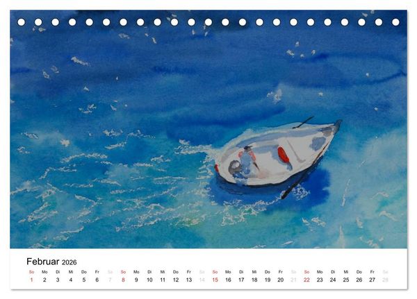 Produktbild: Heike Adam - Italienische Reise (Tischkalender 2026 DIN A5 quer), CALVENDO Monatskalender