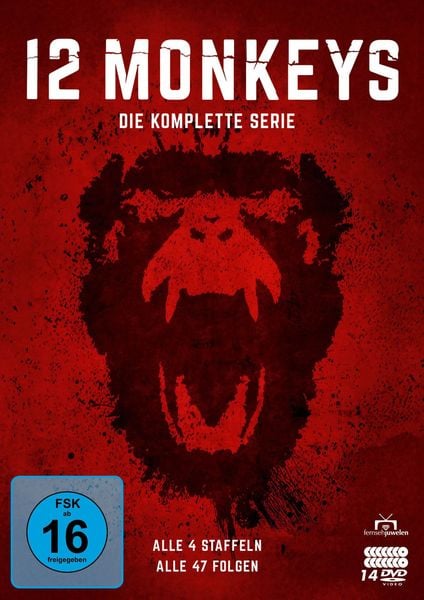 Produktbild: 12 Monkeys - Die komplette Serie (Alle 4 Staffeln) (Fernsehjuwelen) [14 DVDs]