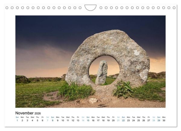 Produktbild: Cornwall - Between Land and Sea (Wall Calendar 2026 DIN A4 landscape), CALVENDO 12 Month Wall Calendar