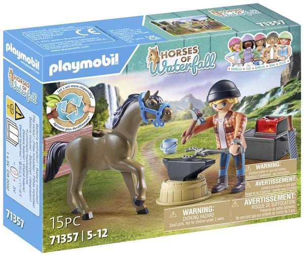 PLAYMOBIL 71357 - Horses of Waterfall - Hufschmied Ben & Achilles