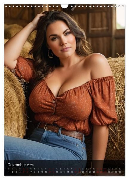 Produktbild: XXL Farm Girls (Wandkalender 2026 DIN A3 hoch), CALVENDO Monatskalender