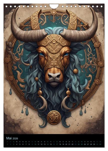 Produktbild: Sternzeichen Nordische Mythology (Wandkalender 2026 DIN A4 hoch), CALVENDO Monatskalender