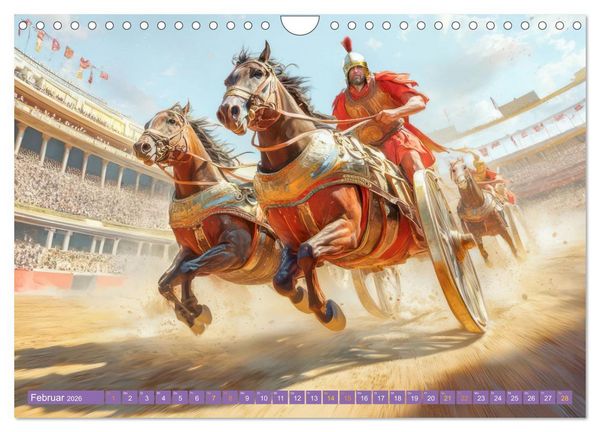 Produktbild: Die R&ouml;mer - K&auml;mpfe und Alltag (Wandkalender 2026 DIN A4 quer), CALVENDO Monatskalender