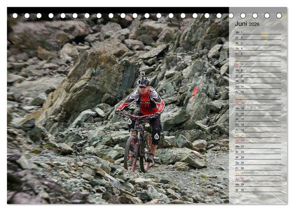 Produktbild: Downhill Moments (Tischkalender 2026 DIN A5 quer), CALVENDO Monatskalender
