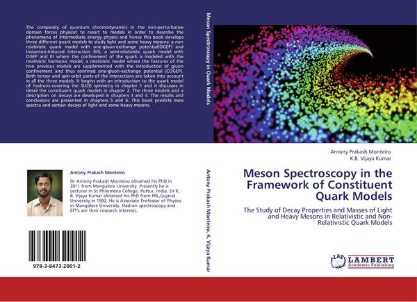 Produktbild: Meson Spectroscopy in the Framework of Constituent Quark Models