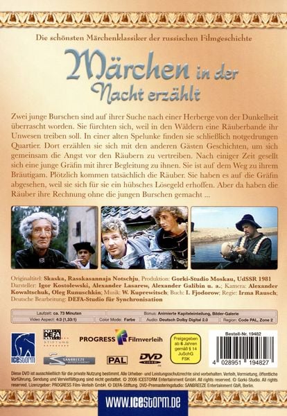 Produktbild: M&auml;rchen in der Nacht erz&auml;hlt