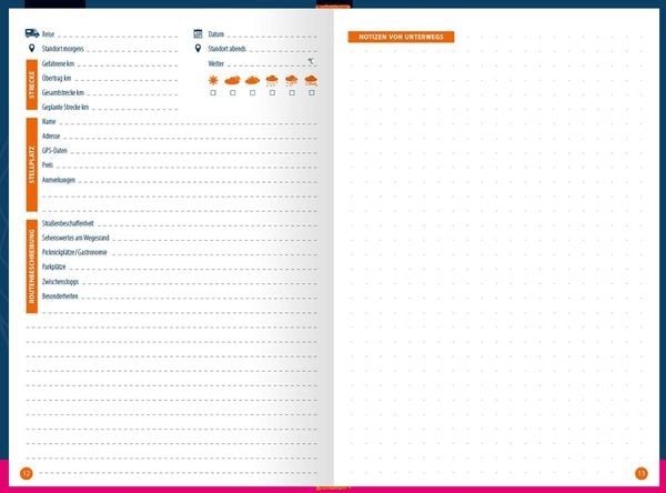 Produktbild: Reise Know-How Wohnmobil-Tourguide Logbuch: Notizbuch f&uuml;r unterwegs