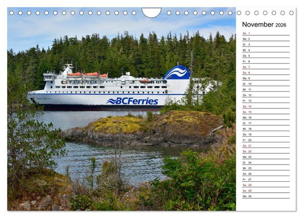 Produktbild: Vancouver Island - Perle im Kanadischen Westen (Wandkalender 2026 DIN A4 quer), CALVENDO Monatskalender