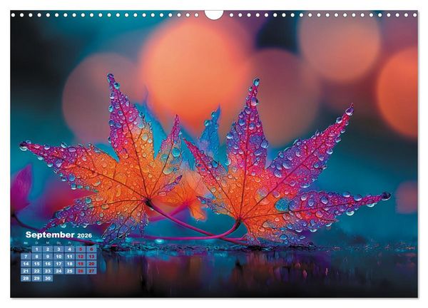 Produktbild: Herbstgefl&uuml;ster - Farben, die vom Wind erz&auml;hlen (Wandkalender 2026 DIN A3 quer), CALVENDO Monatskalender