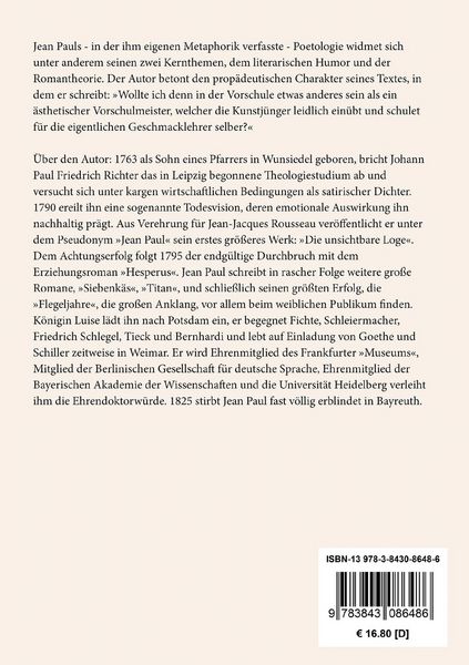 Produktbild: Vorschule der &Auml;sthetik