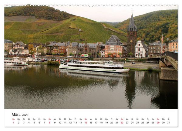 Produktbild: Bernkastel-Kues an der Mosel (hochwertiger Premium Wandkalender 2026 DIN A2 quer), Kunstdruck in Hochglanz