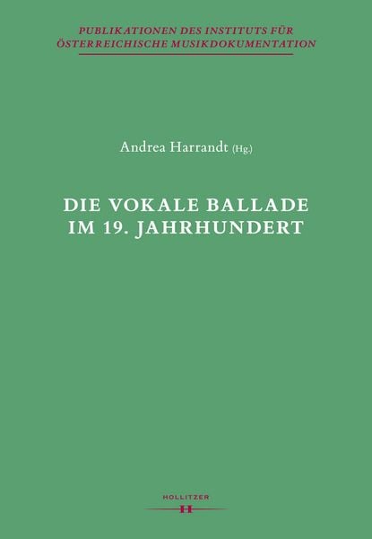 Produktbild: Die vokale Ballade im 19. Jahrhundert