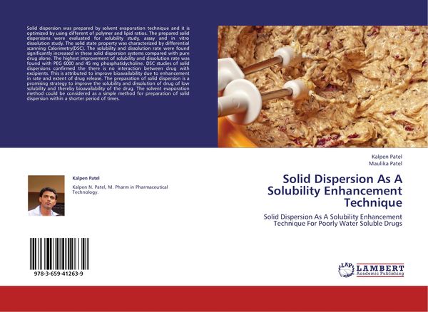 Produktbild: Solid Dispersion As A Solubility Enhancement Technique