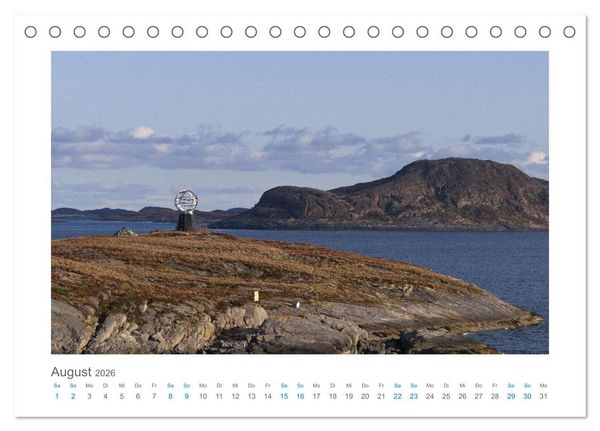 Produktbild: Kurs Nord - mit dem Postschiff (Tischkalender 2026 DIN A5 quer), CALVENDO Monatskalender