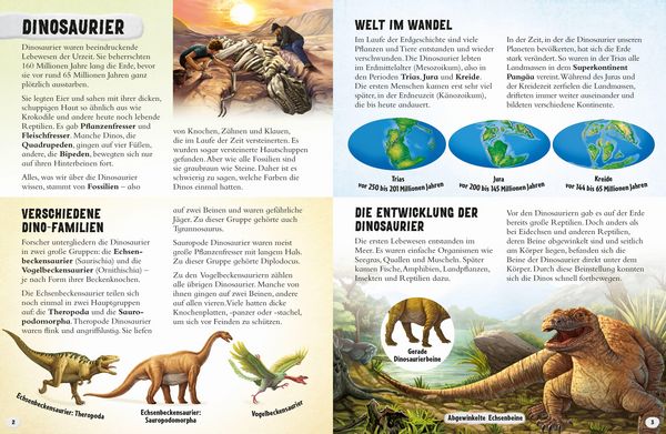 Produktbild: Glow-in-the-Dark Dinosaurier: Mein gro&szlig;er Stickeratlas