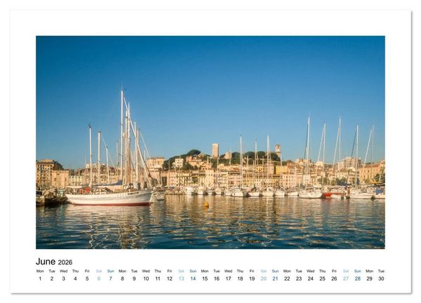 Produktbild: French Riviera The Light of the Blue Coast (Wall Calendar 2026 DIN A3 landscape), CALVENDO 12 Month Wall Calendar