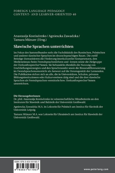 Produktbild: Slawische Sprachen unterrichten