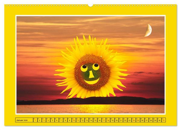 Produktbild: L&auml;cheln in Landschaften (hochwertiger Premium Wandkalender 2026 DIN A2 quer), Kunstdruck in Hochglanz