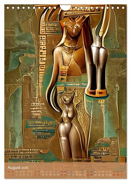 Produktbild: Ancient Egypt - Digital Artwork created by Artificial Intelligence (Wall Calendar 2026 DIN A4 portrait), CALVENDO 12 Month Wall Calendar