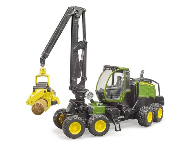 Produktbild: bruder 02135 John Deere 1270G Harvester mit Baumstamm