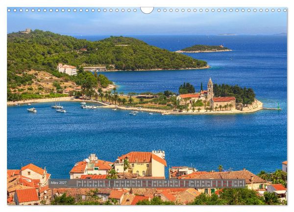 Produktbild: Vis Kroatien - Romantische Insel der Adria (Wandkalender 2027 DIN A3 quer), CALVENDO Monatskalender