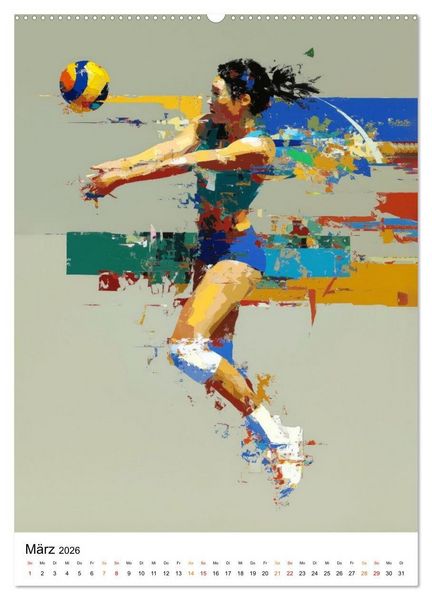 Produktbild: Sport in Farben (hochwertiger Premium Wandkalender 2026 DIN A2 hoch), Kunstdruck in Hochglanz