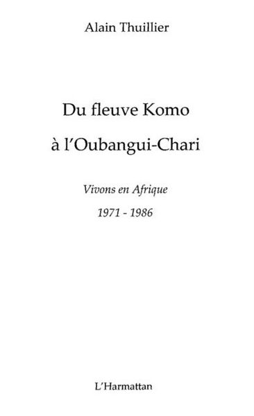 Produktbild: Du fleuve komo A l'oubangui-chari - vivo