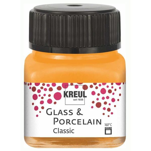 KREUL Glass & Porcelain Farbe Classic orange 20ml Glas