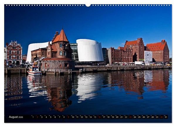 Produktbild: Deutsche Hansest&auml;dte - L&uuml;beck Wismar Rostock Stralsund (hochwertiger Premium Wandkalender 2026 DIN A2 quer), Kunstdruck in Hochglanz