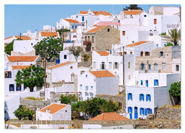 Produktbild: Nisyros. Zauberhafte griechische Vulkaninsel (Tischkalender 2026 DIN A5 quer), CALVENDO Monatskalender
