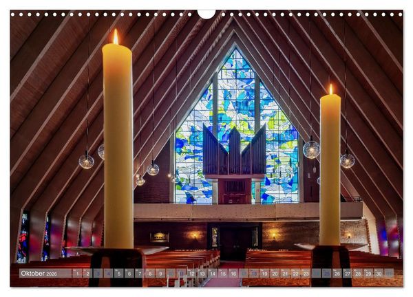 Produktbild: Bremer Kirchen von Innen (Wandkalender 2026 DIN A3 quer), CALVENDO Monatskalender