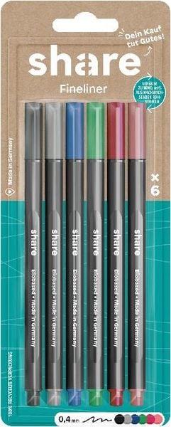 Share Fineliner 6er Set