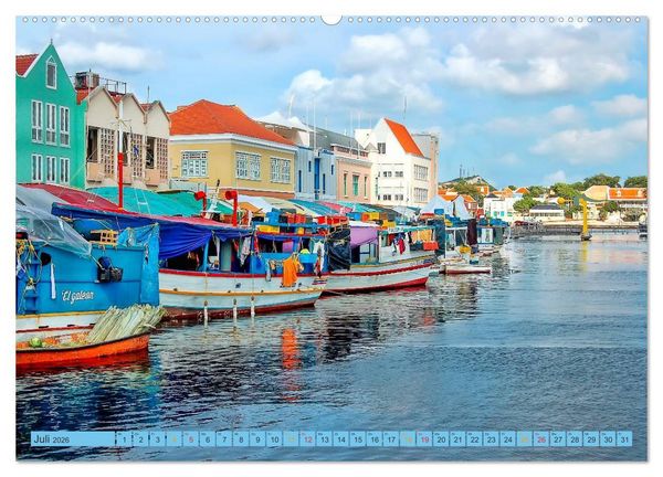 Produktbild: Cura&ccedil;ao - bunte Insel in der Karibik (hochwertiger Premium Wandkalender 2026 DIN A2 quer), Kunstdruck in Hochglanz