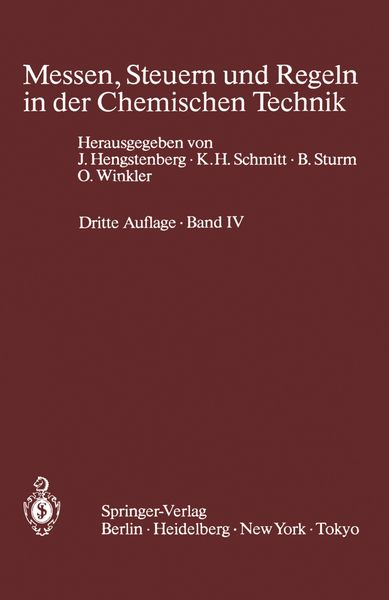Produktbild: Messen, Steuern und Regeln in der Chemischen Technik