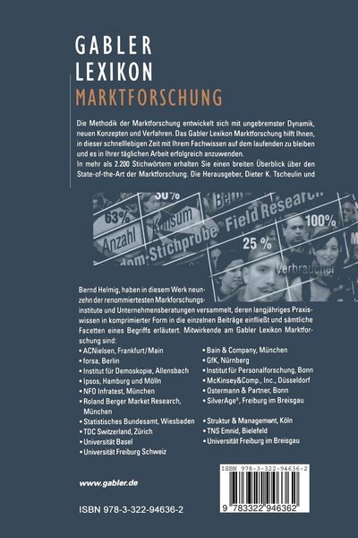 Produktbild: Gabler Lexikon Marktforschung