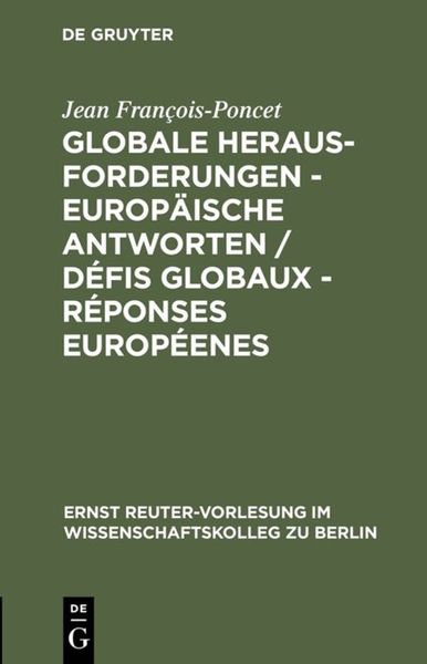 Produktbild: Globale Herausforderungen - Europ&auml;ische Antworten / D&eacute;fis globaux - R&eacute;ponses europ&eacute;enes