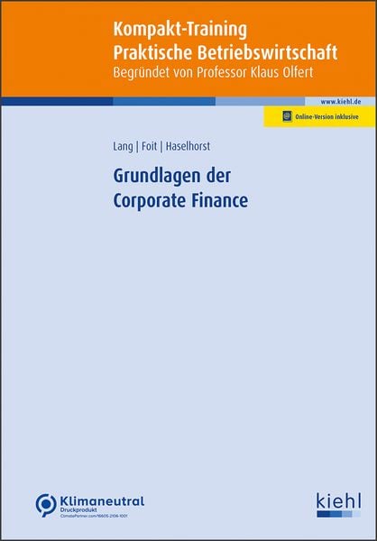 Produktbild: Grundlagen der Corporate Finance