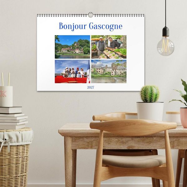 Produktbild: Bonjour Gascogne (Wandkalender 2027 DIN A3 quer), CALVENDO Monatskalender