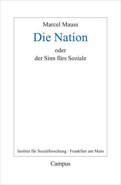 Produktbild: Die Nation oder Der Sinn f&uuml;rs Soziale