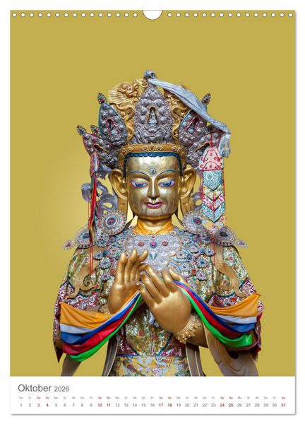 Produktbild: Buddha tr&auml;gt Gold (Wandkalender 2026 DIN A3 hoch), CALVENDO Monatskalender