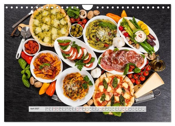 Produktbild: Mediterrane K&uuml;che - Gesund & Lecker (Wandkalender 2027 DIN A4 quer), CALVENDO Monatskalender