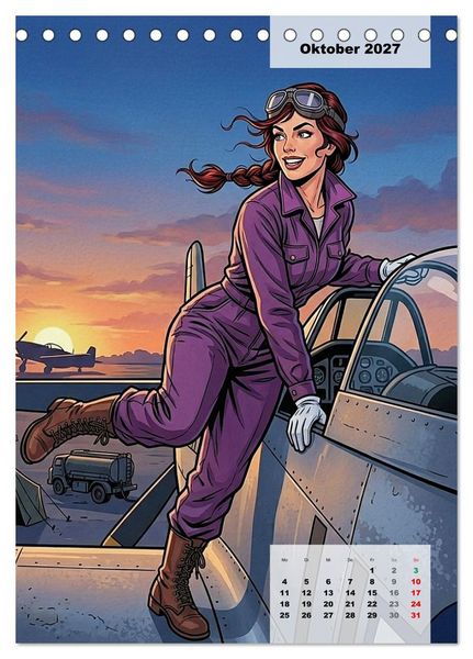 Produktbild: Uniform-Girls (Tischkalender 2027 DIN A5 hoch), CALVENDO Monatskalender