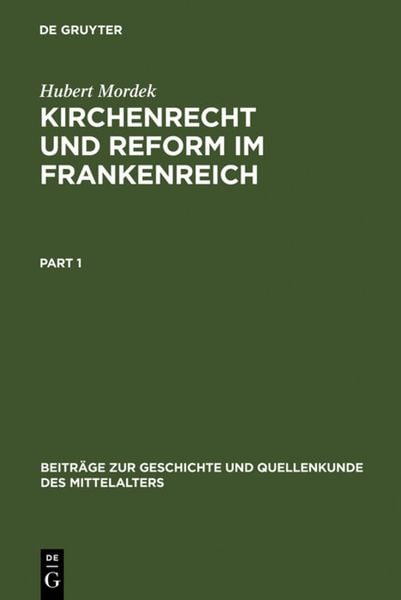 Produktbild: Kirchenrecht und Reform im Frankenreich