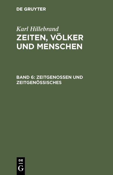 Produktbild: Zeitgenossen und Zeitgen&ouml;ssisches