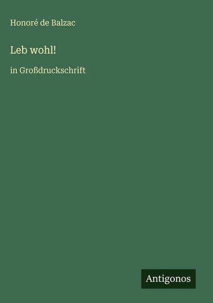 Produktbild: Leb wohl!