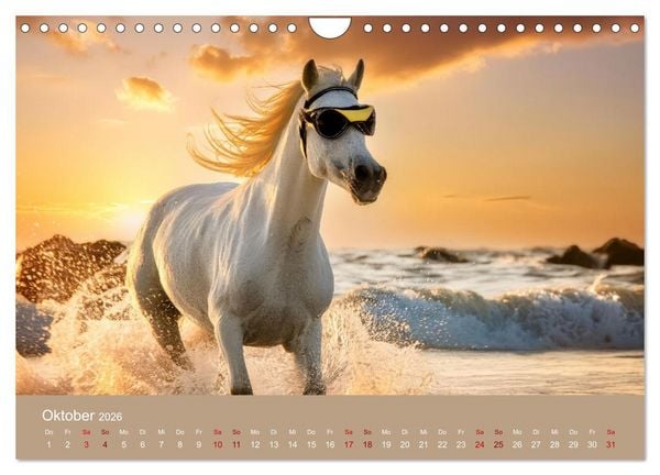 Produktbild: Tierische Urlaubstr&auml;ume (Wandkalender 2026 DIN A4 quer), CALVENDO Monatskalender